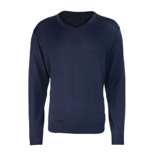 Premier PR694 V-nyakú finom kötésű férfi pulóver Premier, Navy-S férfi pulóver, kardigán