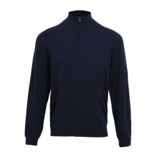 Premier PR695 férfi pulóver 1/4 cipzáras nyakkivágással Premier, Navy-4XL férfi pulóver, kardigán