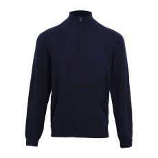 Premier PR695 férfi pulóver 1/4 cipzáras nyakkivágással Premier, Navy-XL