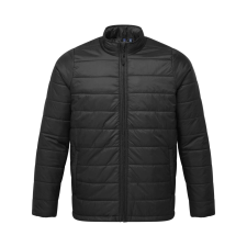 Premier PR817 vízálló bélelt férfi steppelt kabát Premier, Black-4XL férfi kabát, dzseki