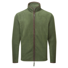 Premier PR823 ARTISAN férfi cipzáras polár pulóver Premier, Moss Green/Brown-XL