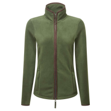 Premier PR824 ARTISAN karcsusított cipzáras Női polár pulóver Premier, Moss Green/Brown-XL női pulóver, kardigán