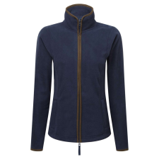 Premier PR824 ARTISAN karcsusított cipzáras Női polár pulóver Premier, Navy/Brown-M női pulóver, kardigán