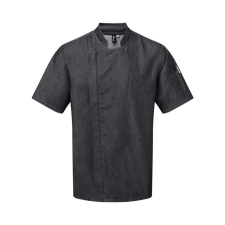 Premier PR906 CHEF&#039;S ZIP-CLOSE SHORT SLEEVE JACKET 2XL munkaruha