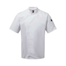 Premier PR906 CHEF'S ZIP-CLOSE SHORT SLEEVE JACKET S munkaruha