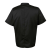 Premier Uniszex kabát Premier PR656 Short Sleeve Chef'S Jacket -L, Black