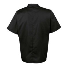 Premier Uniszex kabát Premier PR656 Short Sleeve Chef'S Jacket -XS, Black
