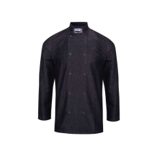Premier Uniszex kabát Premier PR660 Chef'S Denim Jacket -M, Black Denim