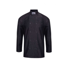 Premier Uniszex kabát Premier PR660 Chef&#039;S Denim Jacket -XL, Black Denim női dzseki, kabát