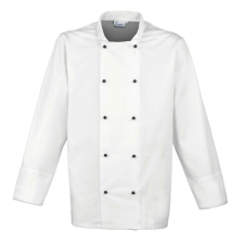 Premier Uniszex kabát Premier PR661 ‘Cuisine&#039; Long Sleeve Chef’S Jacket -M, White női dzseki, kabát