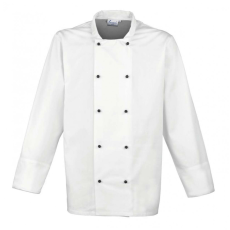 Premier Uniszex kabát Premier PR661 ‘Cuisine' Long Sleeve Chef’S Jacket -S, White