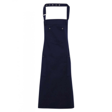 Premier Uniszex kötény Premier PR132 Chino’ Bib Apron -Egy méret, Navy