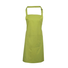 Premier Uniszex kötény Premier PR154 ‘Colours’ Bib Apron With pocket -Egy méret, Lime női ruházati kiegészítő