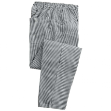 Premier Uniszex nadrág Premier PR552 Chef'S pull-On Trousers -2XL, Black/White Check