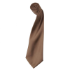 Premier Uniszex Premier PR750 Colours Collection' Satin Tie -Egy méret, Chestnut