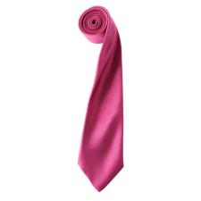 Premier Uniszex Premier PR750 Colours Collection&#039; Satin Tie -Egy méret, Hot Pink nyakkendő