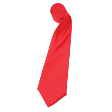 Premier Uniszex Premier PR750 Colours Collection&#039; Satin Tie -Egy méret, Strawberry Red nyakkendő