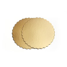  Prémium Arany Tortaalátét, Hullámos, 3mm, 20cm - Dobozos konyhai eszköz