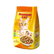 Premium Cat Prémium Cat adult Szárnyas száraz macskatáp 10kg macskaeledel