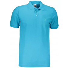  Prémium férfi póló gallérral ALTISPORT ALM002203 TÜRKIZ méret: S férfi póló