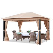 Premium kerti pavilon pergola fedett kerti sütögető 3x4m kerti bútor