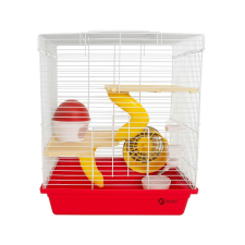  Prémium komplett hörcsög ketrec több színben - 40x35cm - Piros ketrec, szállítóbox rágcsálóknak