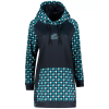  Prémium női funkcionális hosszabbított pulóver ALTISPORT VOJ/ALW048MI03 FEKETE ÉS KÉK méret: XL