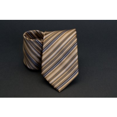  Prémium nyakkendő - Mustár csíkos