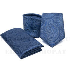 Prémium nyakkendő szett - Kék paisley mintás