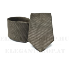  Prémium selyem nyakkendő - Barna aprómintás