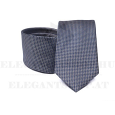  Prémium selyem nyakkendő - Kékesszürke aprómintás