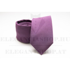  Prémium selyem nyakkendő - Lila kockás nyakkendő