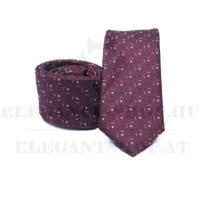  Prémium slim nyakkendő - Bordó mintás nyakkendő