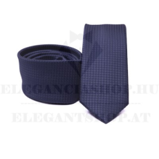  Prémium slim nyakkendő -  Kék aprómintás