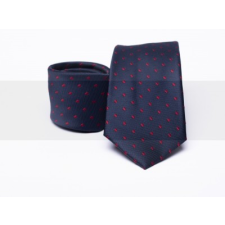  Prémium slim nyakkendő - Sötétkék aprómintás nyakkendő