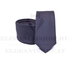  Prémium slim nyakkendő - Sötétkék aprómintás nyakkendő