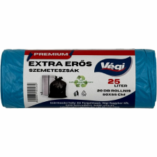 Prémium szemeteszsák extra erős 25 literes kék 20db/csg 50x55cm 12 micron tisztító- és takarítószer, higiénia
