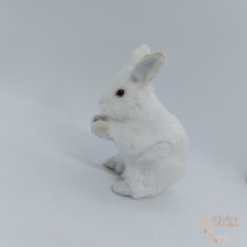  Prémium szőrös nyuszi - fehér dekorációs kellék