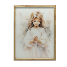 PREMIUM VÁSZNAFESTÉS ANGYAL AJÁNDÉK KERET NÉLKÜL 30x40 CM grafika, keretezett kép