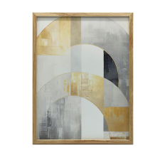  PREMIUM VÁSZON KÉP ARANY SZIMMETRIA ART DECO 70x100 CM KERET NÉLKÜL grafika, keretezett kép