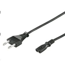 PremiumCord 230V Piskóta Táp Fekete 2m kpspm kábel és adapter