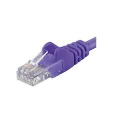 PremiumCord CAT6 Patch Kábel 0.5m - Lila kábel és adapter