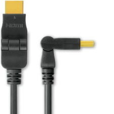 PremiumCord HDMI kábel 1.3, M/M, 3 m, forgó kábel és adapter