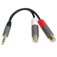 PremiumCord Jack RCA Átalakító Fekete 15cm kjqqr-03 kábel és adapter