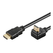 PremiumCord kphdmea5 HDMI High Speed+Ethernet 90° 5 m fekete kábel audió/videó kellék, kábel és adapter