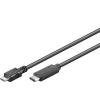 PremiumCord KU31CB1BK USB-C apa - MicroUSB-B apa 2.0 Adat és töltő kábel - Fekete (1m) (KU31CB1BK)
