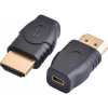 PremiumCord Micro HDMI Átalakító Fekete 3cm kphdma-26 (kphdma-26)