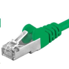 PremiumCord Patch kábel CAT6a S-FTP, RJ45-RJ45, AWG 26/7 5m zöld