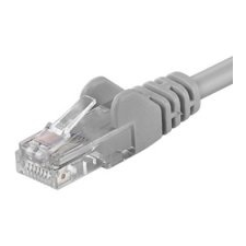 PremiumCord Patch kábel UTP CAT6, 30 m, szürke kábel és adapter