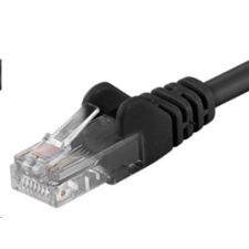 PremiumCord Patch kábel UTP RJ45-RJ45 CAT6 0.25m fekete kábel és adapter